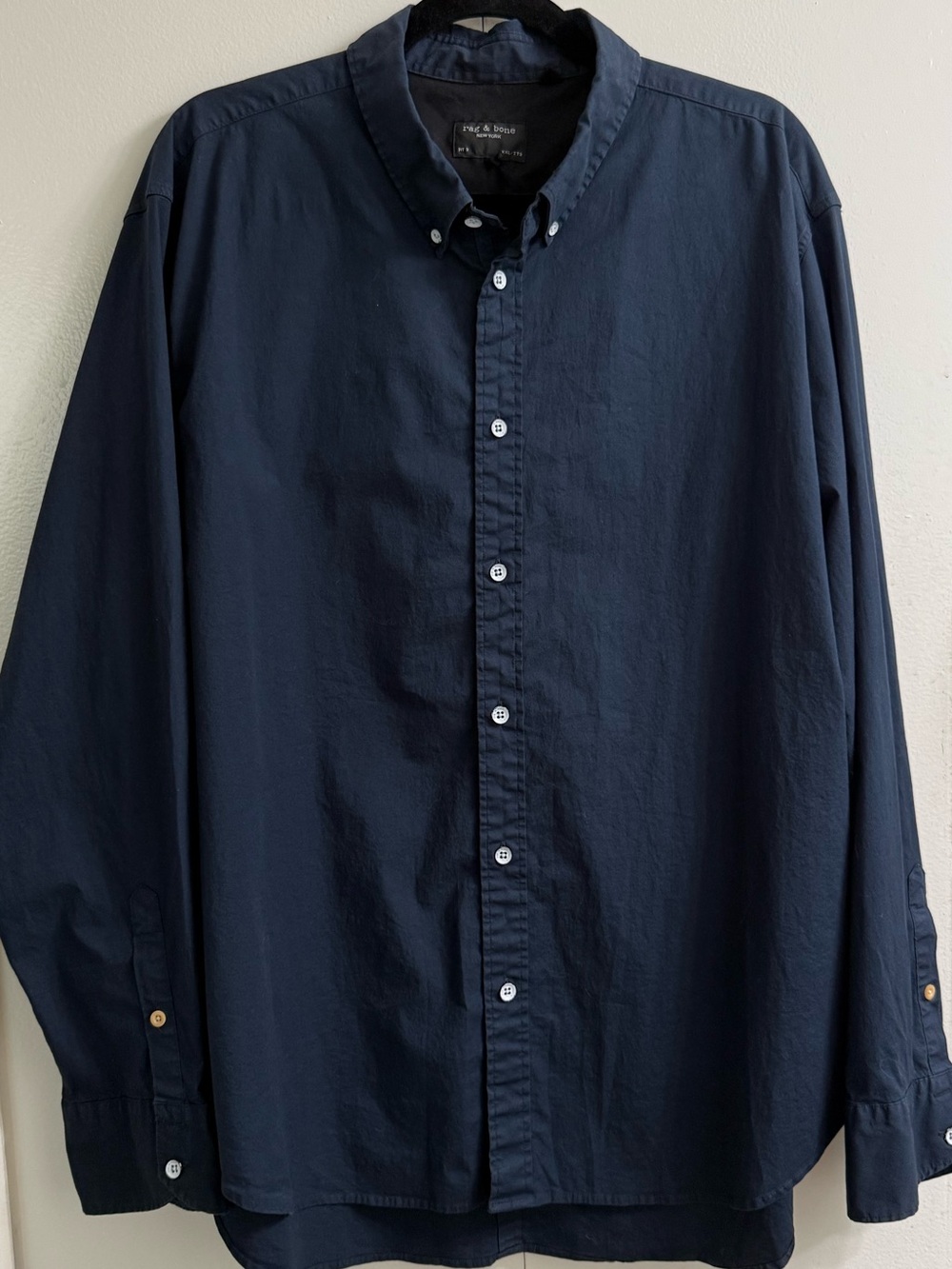 Rag & Bone Men’s Fit 2 Stretch Cotton Button-Down Shirt XXL